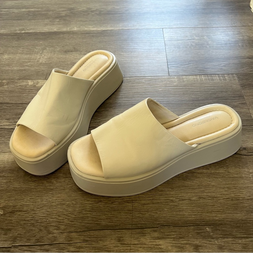 Vagabond white slide sandals women’s size 39 (9)